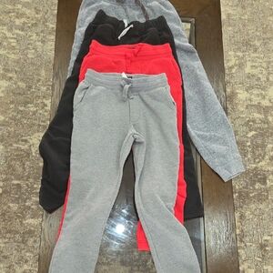 Set Of 4 Boys Cozy Sweatpants, Size 8
